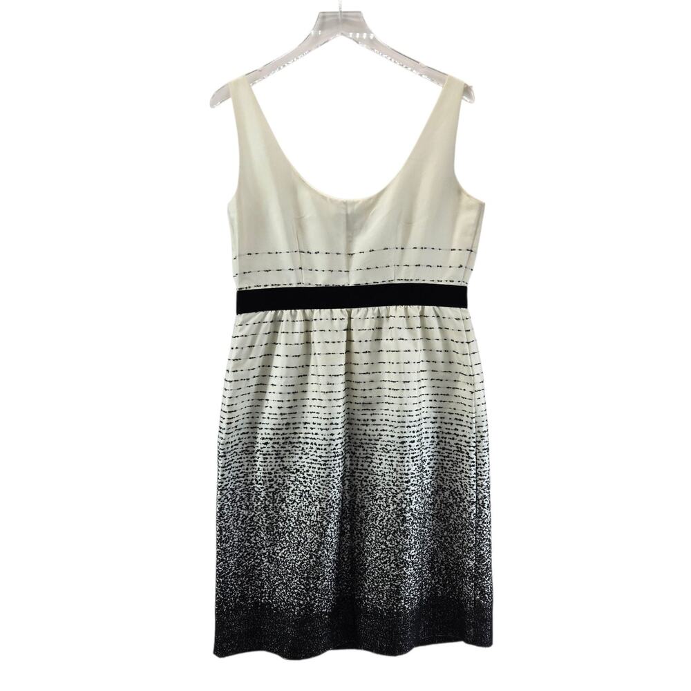 Kate Spade Dress Womens 10 Be Dazzled Cream Black Ombre Embroidered Sleeveless‎ - Picture 5 of 12